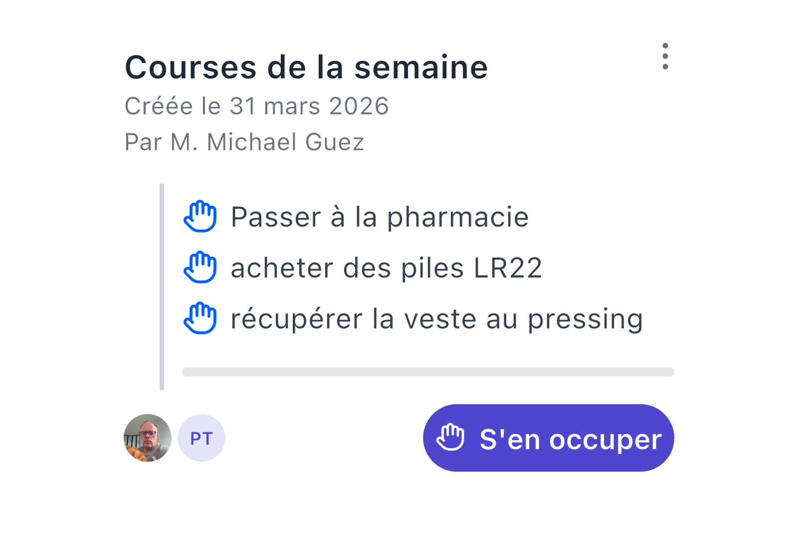 Gestion des tâches